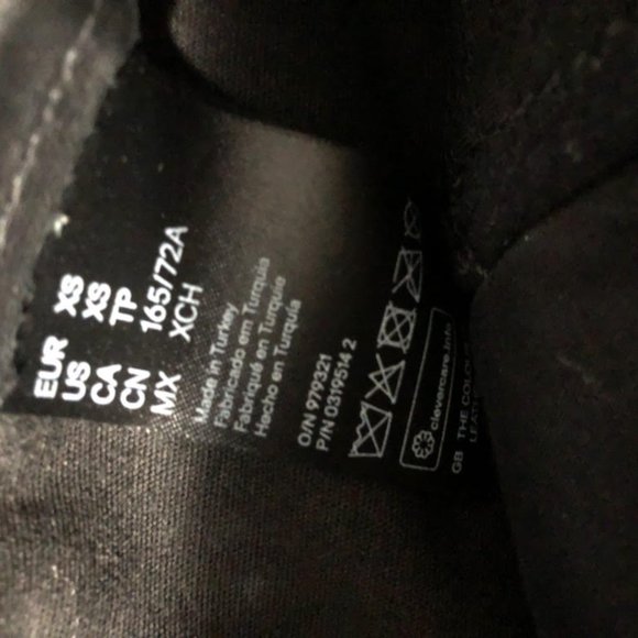 WOMANS LIMITED EDITION BALMAIN X H&M  BLACK CHIC LEATHER BIKER JOGGERS SIZE XS - Picture 5 of 16